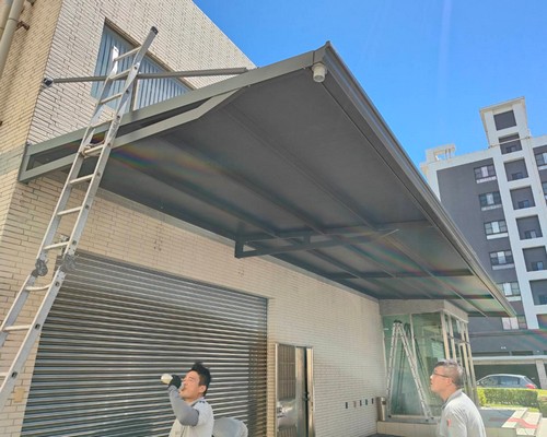 新竹長城鋁板雨遮工程, 新竹長城隔熱鋁瓦雨棚, 新竹屋頂隔熱方案推薦, 香山鐵皮浪板施工, 香山鐵屋浪板施工推薦